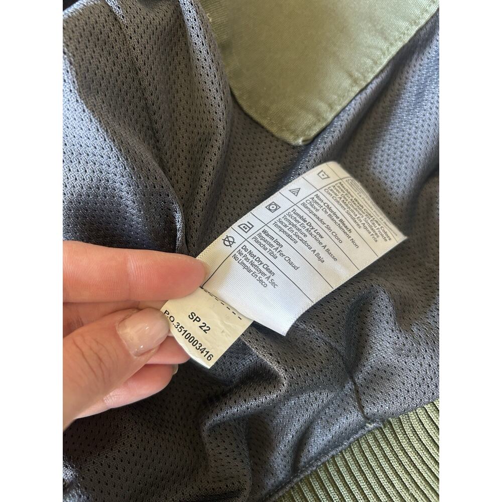 Carhartt Crawford Bomber Jacket Womens M Green Canvas Relaxed Fit OJ2524-W - Picture 12 of 16